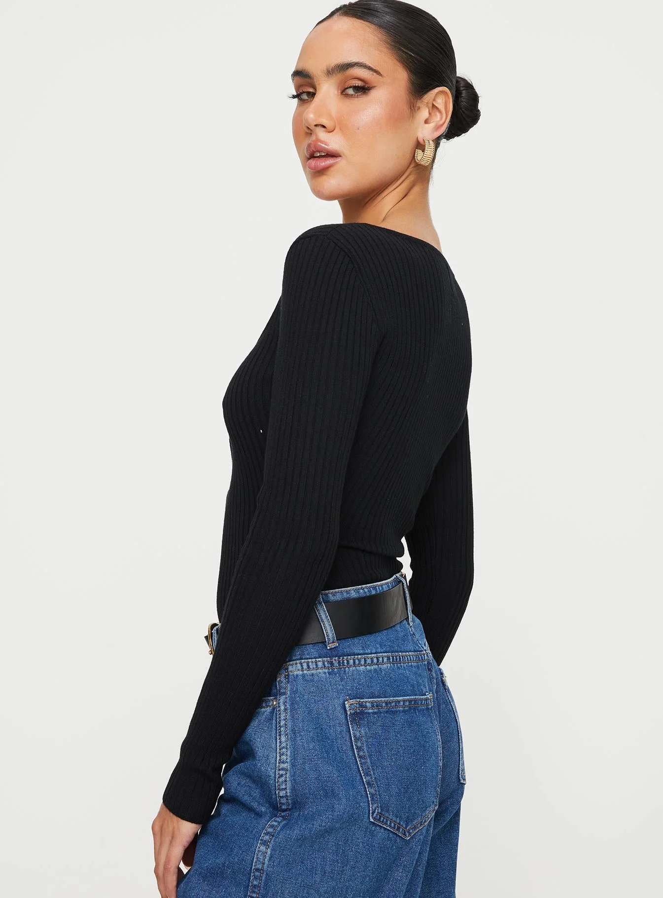 Zuma Long Sleeve Bodysuit Black - Image 3